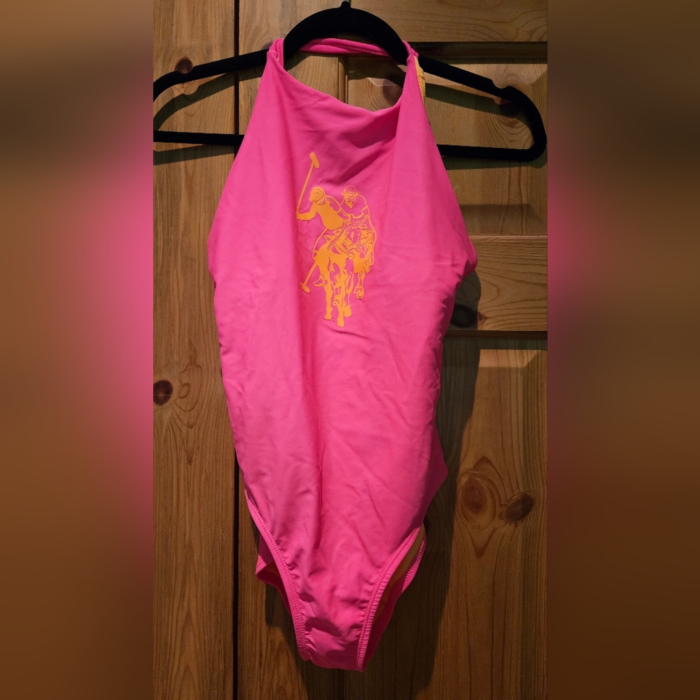 Polo Hot Pink neon One Piece Swimsuit